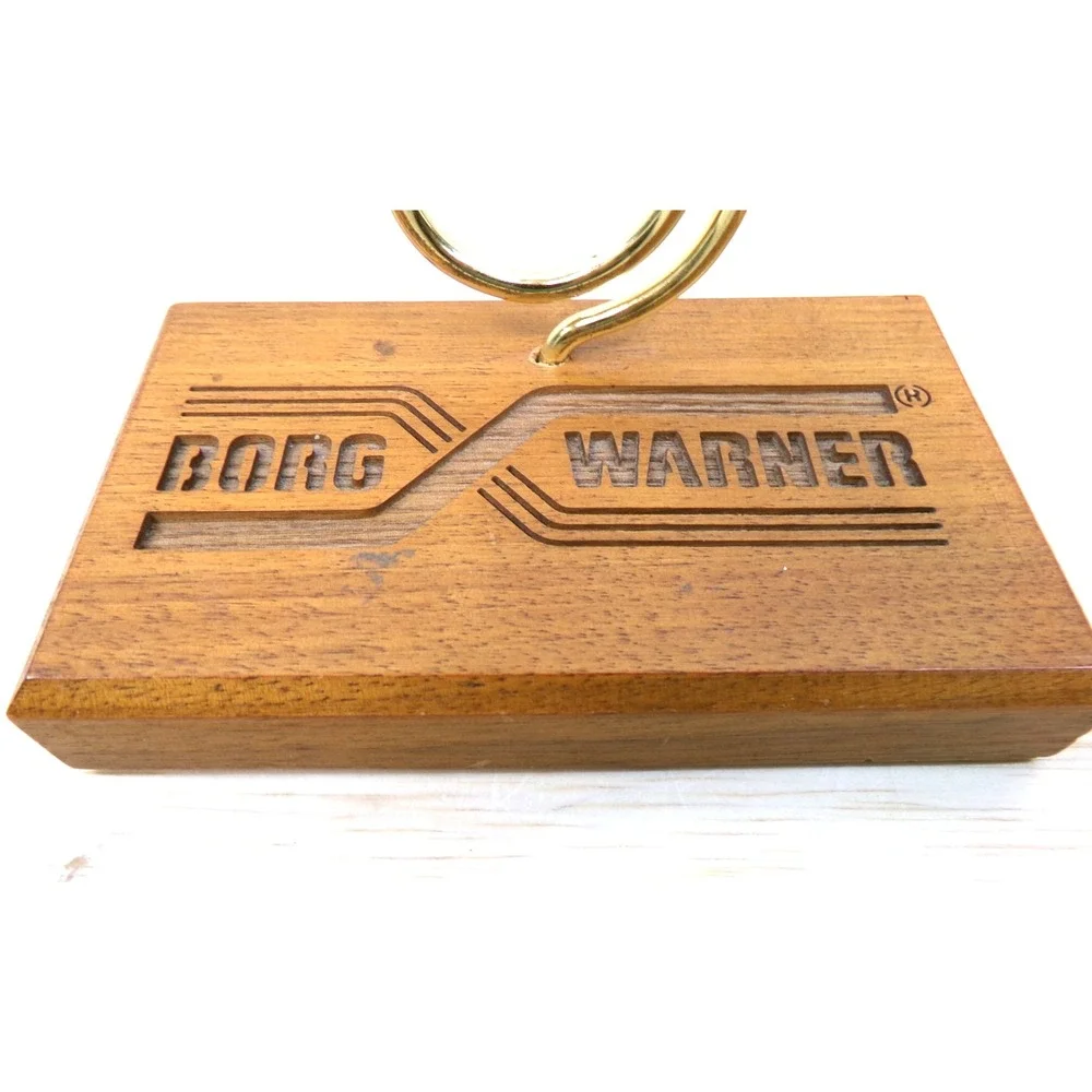 Borg Warner Laser Engraved Wood Block 3